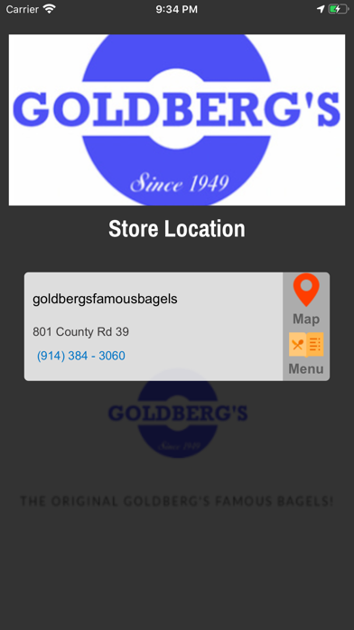 Goldbergs Famous Bagels Screenshot