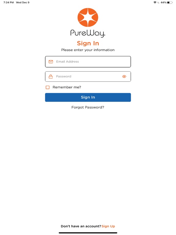 PureWay iPad screenshot 1 - Business app