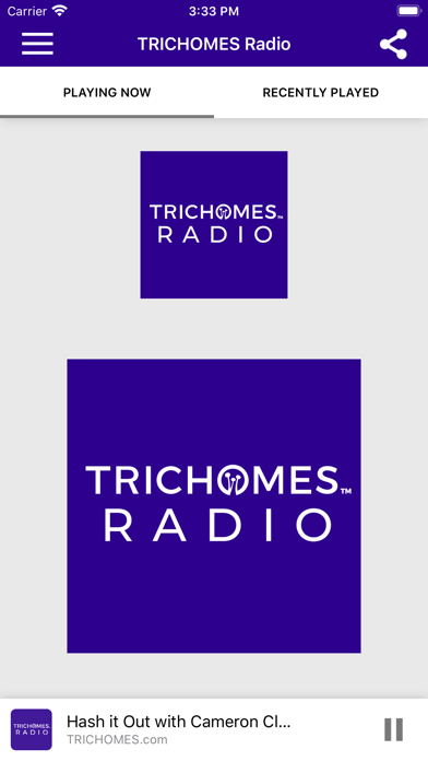 TRICHOMES Radio Screenshot