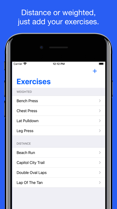 Workout Planner - Exercise Screenshot