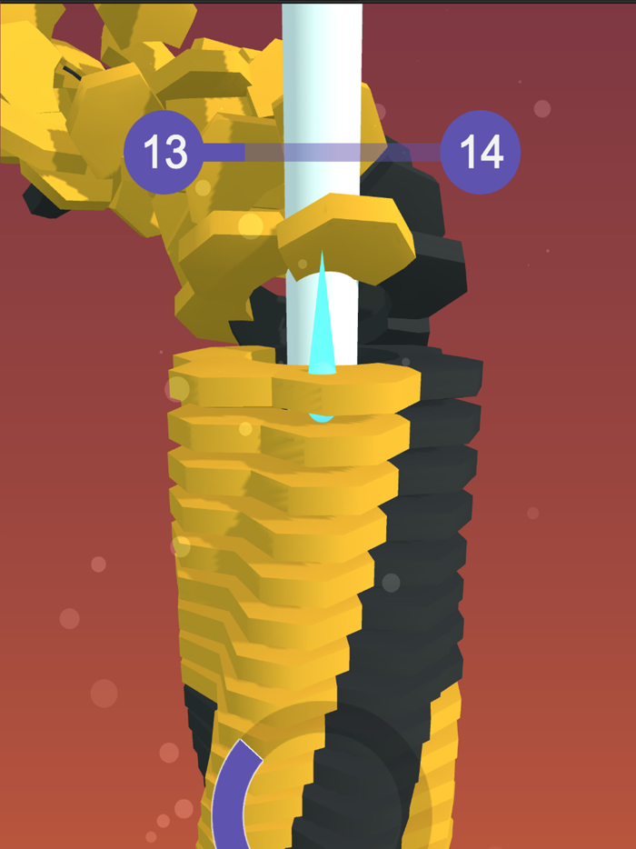 Ball Way Crush Color Tower 3d