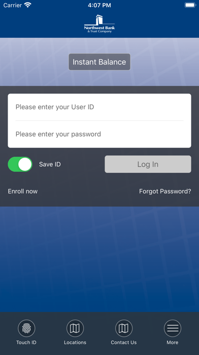Northwest Mobile Bank Screenshot