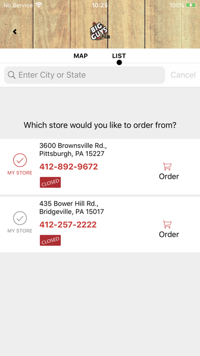 Big Guys Pizza Screenshot