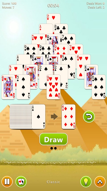 Pyramid Solitaire 4 in 1 Game screenshot-8