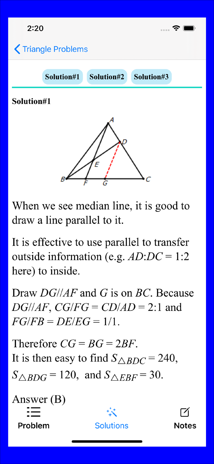 Solving Geometry Problems