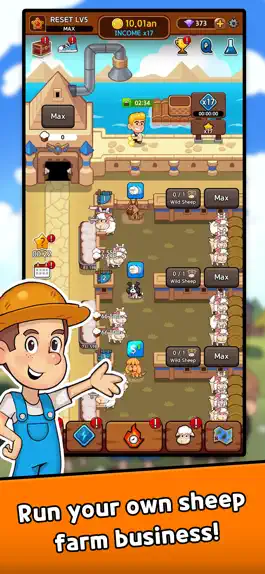 Game screenshot Sheep Farm: Idle games, Tycoon apk