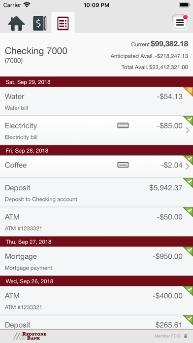 Redstone Bank Business Screenshot