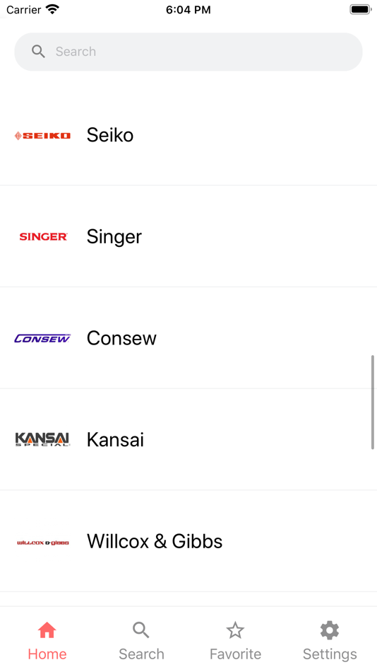 #5. Sewing Machine Parts List (iOS) Podle: Dinh Nguyen
