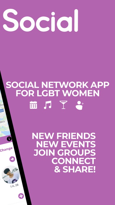 LesBeSocial - LGBTQ friends Screenshot