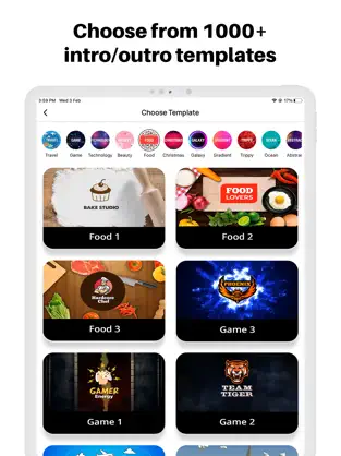 Captura de Pantalla 1 Intro Maker: Make Outro for YT iphone