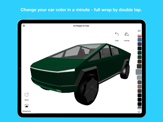 Screenshot #4 pour Wrap for Tesla 3D Color Change