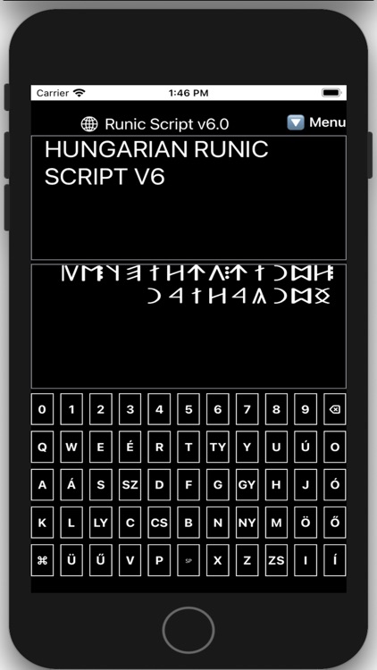 Runic script alphabet by Laszlo Nagy
