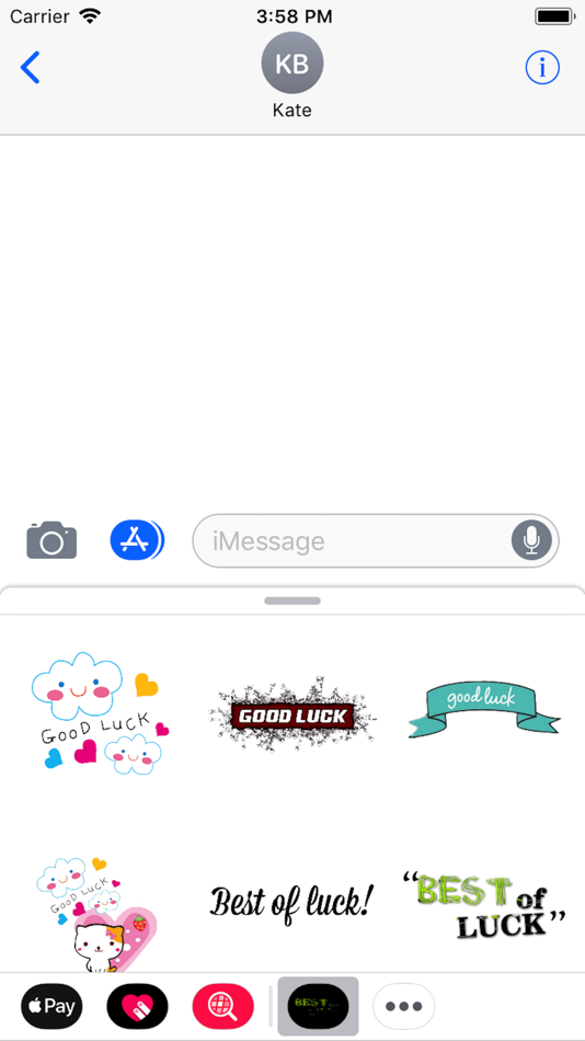 #3. Best Of Luck Stickers 2018 (iOS) โดย: Jasoliya Bhavin
