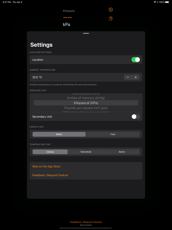 Screenshot #5 pour Barometer for Watch