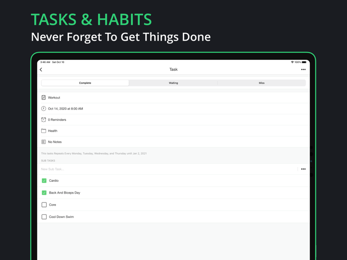 Habite Productivity Manager