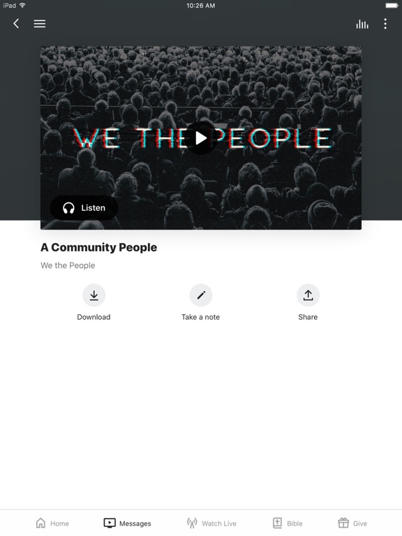 Missoula Alliance Church iPad screenshot 3 - Lifestyle app