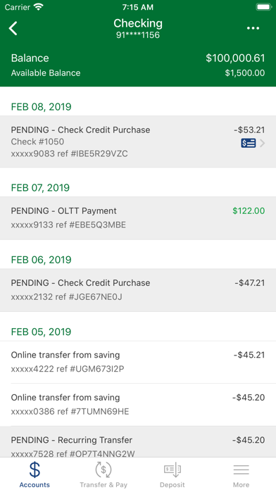Bayou Federal Credit Union Screenshot