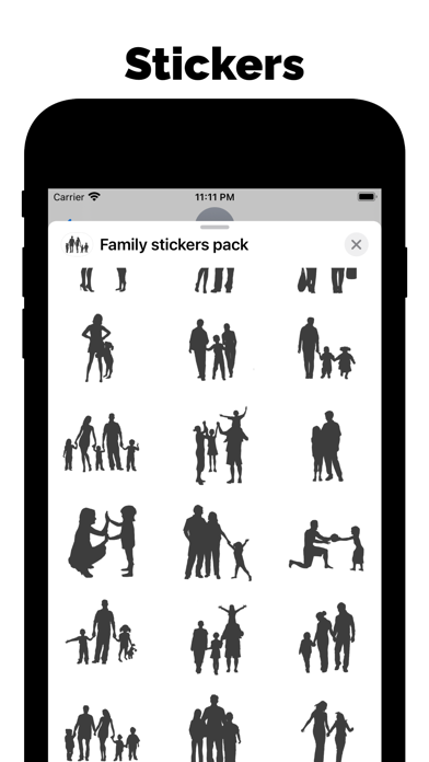 Screenshot #2 pour Family stickers & friend emoji