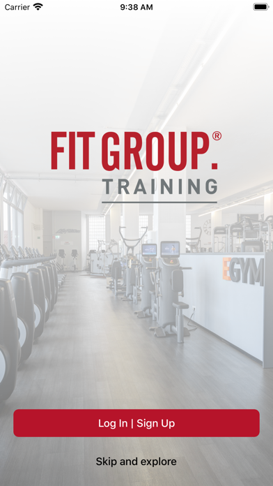 FitGroup Training Screenshot