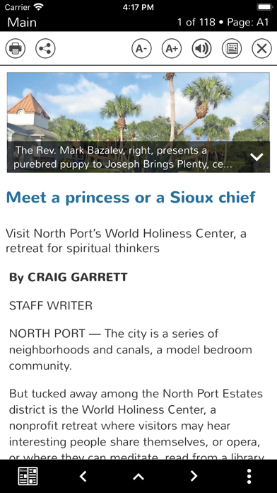 Charlotte Sun Weekly Screenshot