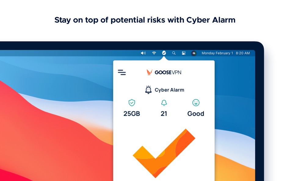 #1. GOOSE VPN (macOS) Podle: Robru B.V.