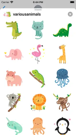 Game screenshot Various Animals Sticker apk