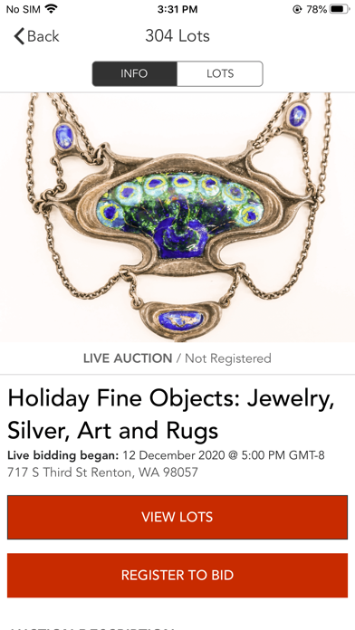 MBA Seattle Auction Screenshot