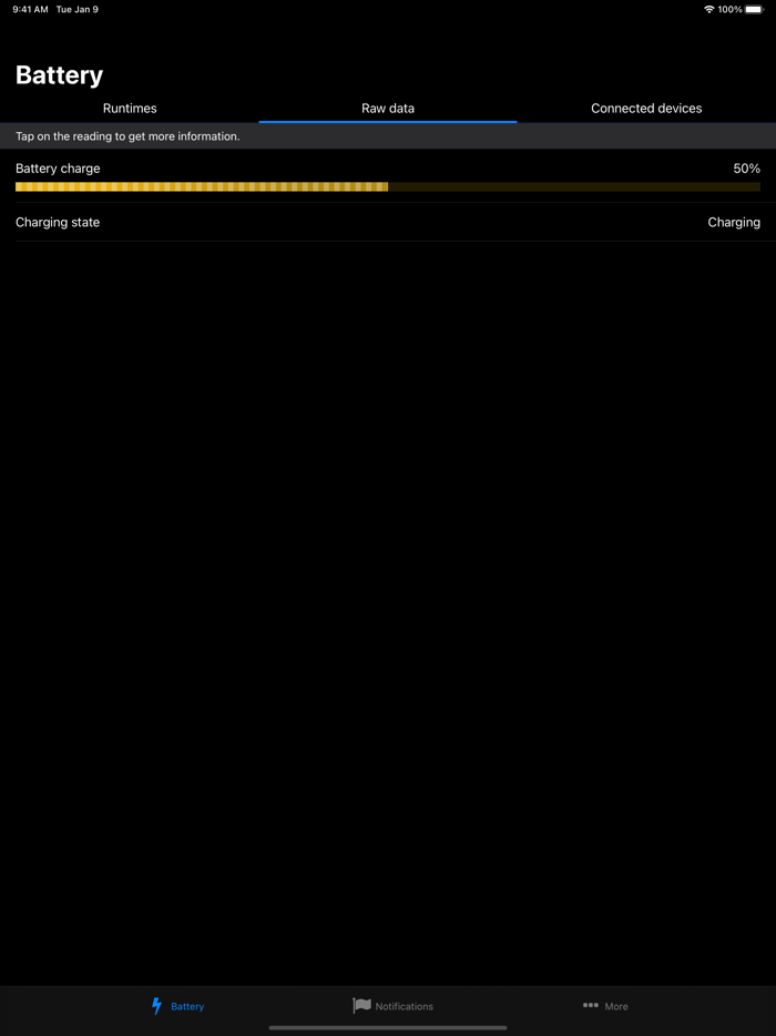 Battery Life - check runtimes