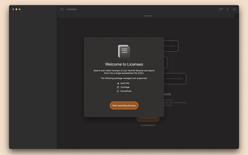 Screenshot #1 pour Licenses