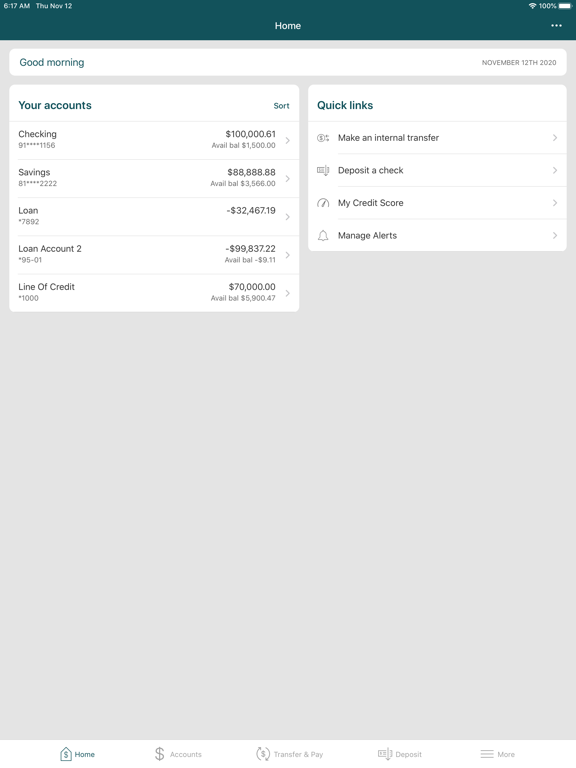 New Bedford Credit Union iPad screenshot 3 - Finance app