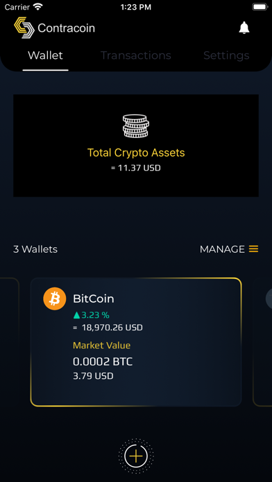 Contracoin Wallet Screenshot