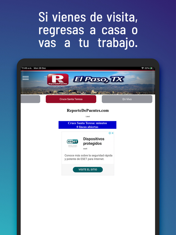 ReportedePuentes.com iPad screenshot 3 - Productivity app