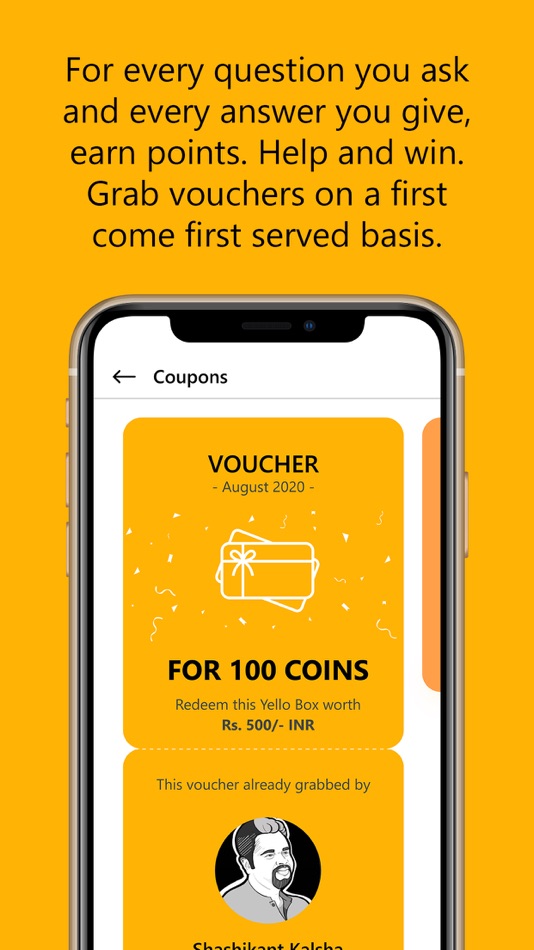 #4. Yello - just ask (iOS) 由: Qodequay Technologies Pvt. Ltd.