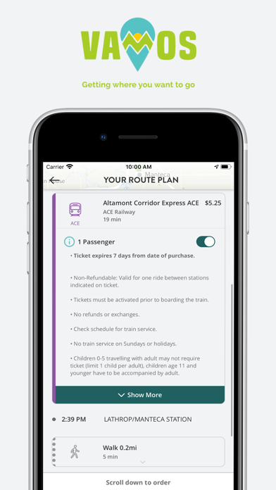 Vamos Mobility Screenshot