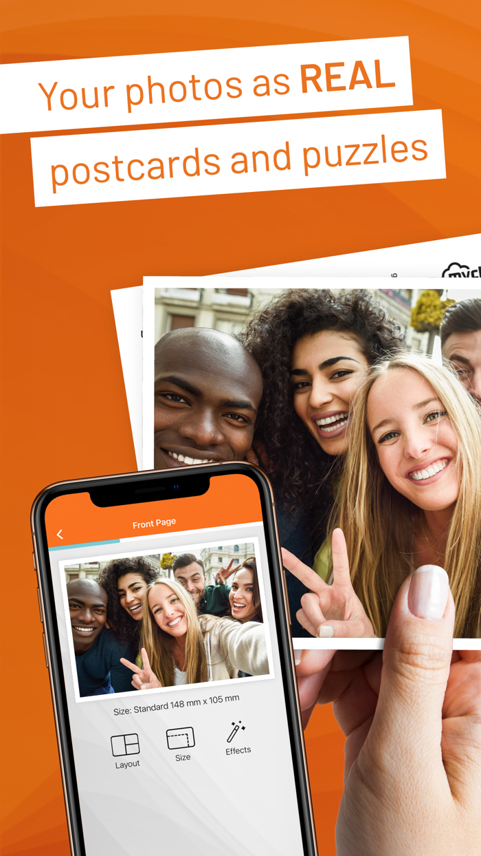 Postando Postcard and Puzzle App