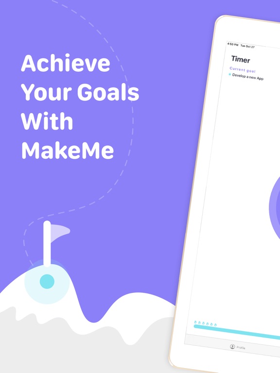 Screenshot #4 pour Make Me: Time Tracker For Goal