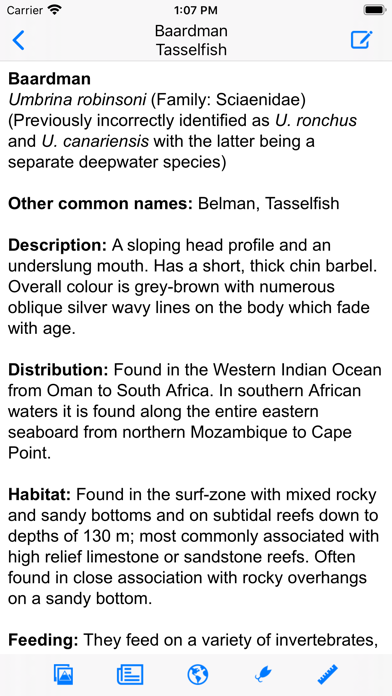 Marine Fish Guide Screenshot
