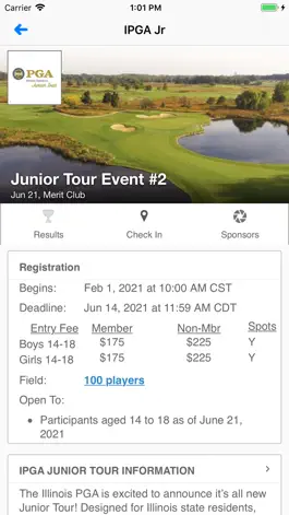 Game screenshot Illinois PGA Jr Golf apk
