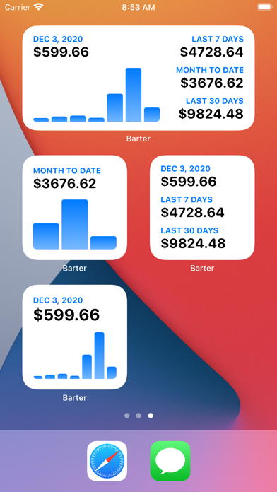 Screenshot #2 pour Barter - App Sales Widget