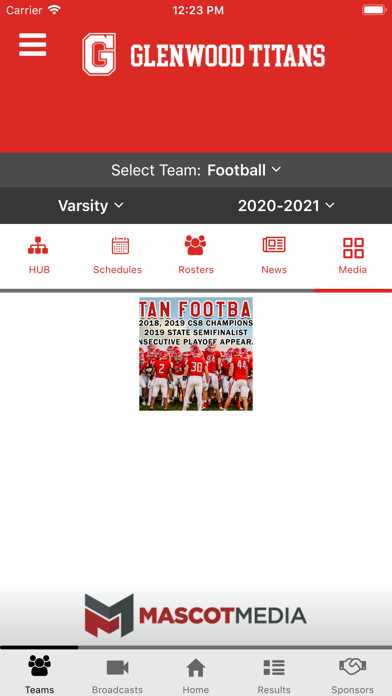 Glenwood Titans Athletics Screenshot