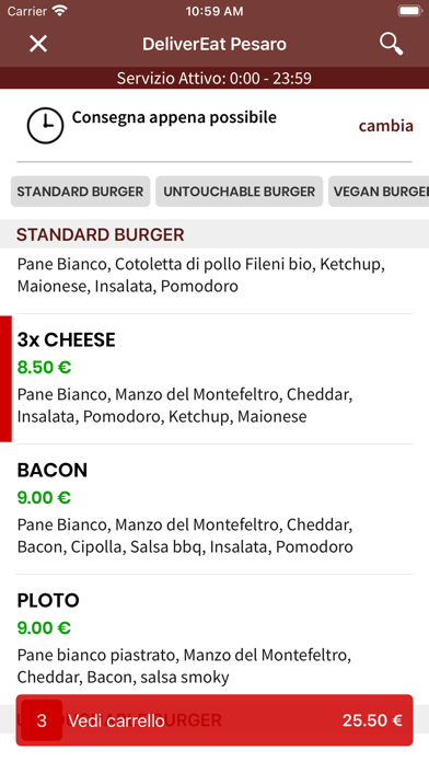 DeliverEat Pesaro Screenshot