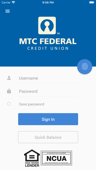 MTC Federal Mobile Banking Screenshot