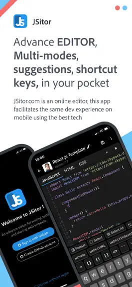 Game screenshot JSitor - JS, HTML & CSS Editor mod apk