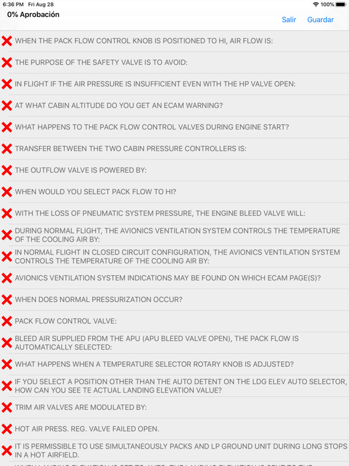 Preparate A320 Examen DGAC CL