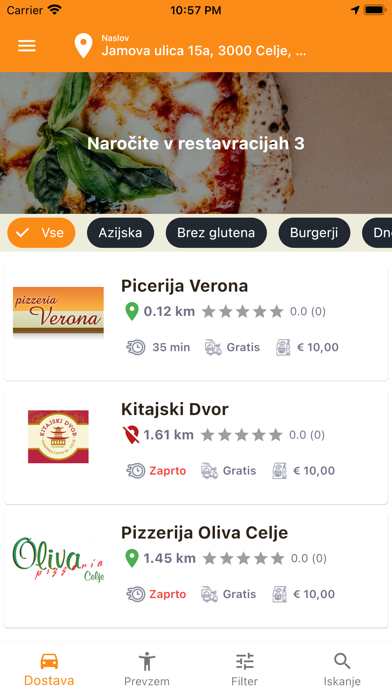 HranaService.si Screenshot