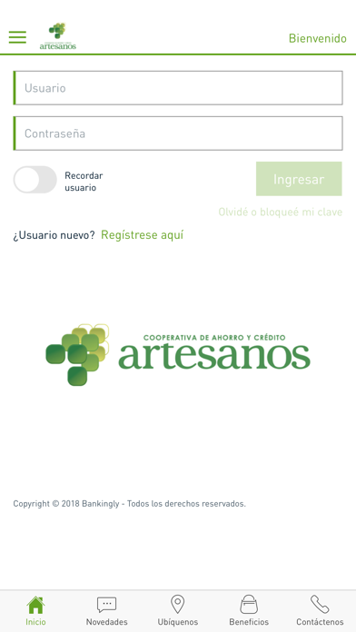 Artesanos en línea Screenshot