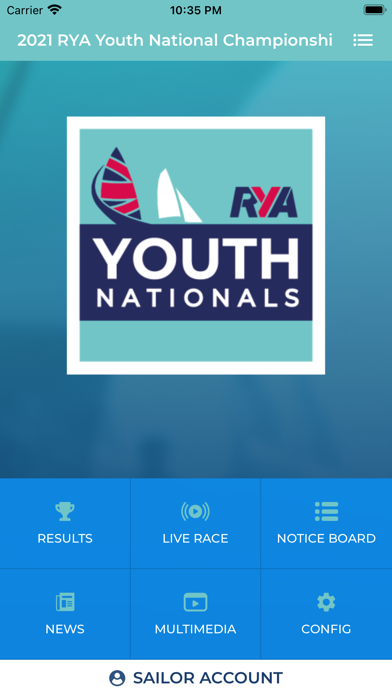 RYA Youth Nationals Screenshot