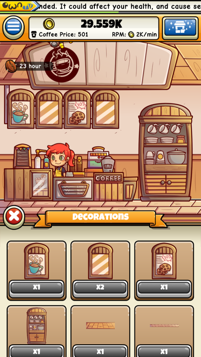 Own Coffee Shop: Idle Game Screenshot