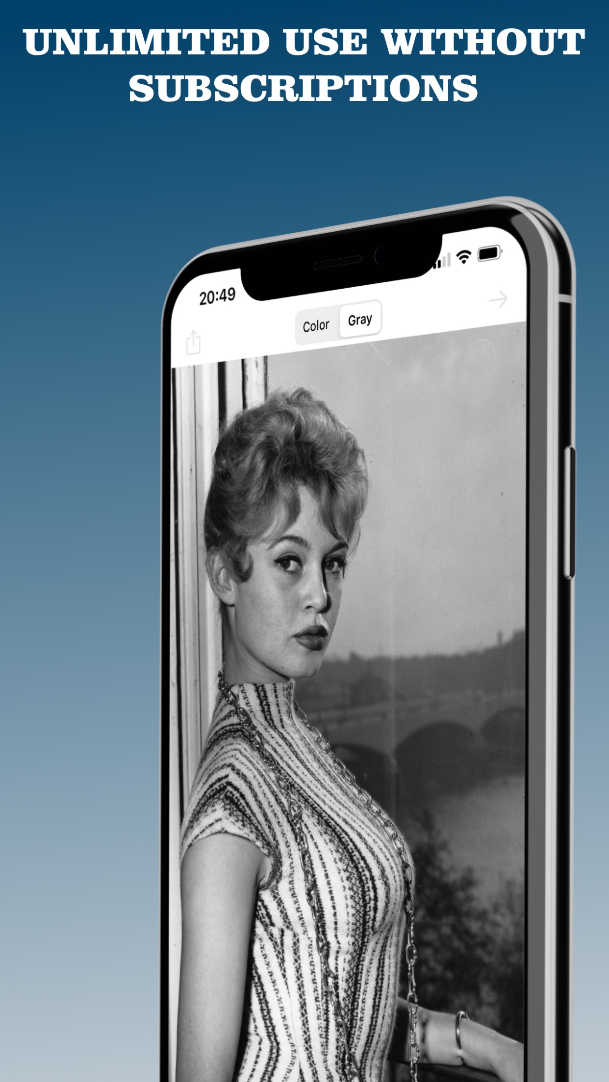 Screenshot do app Colorize - Improve Old Photos