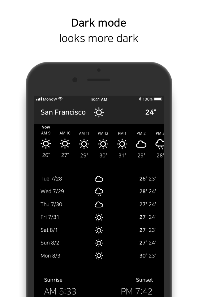 MonoW - Mono Weather